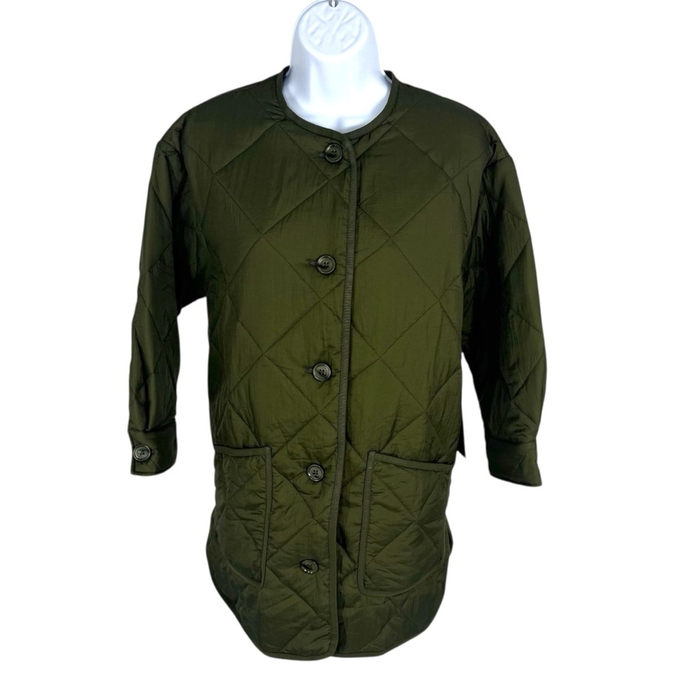 NWT Tuckernuck Olive Quilted Yates Jacket XS | Lightweight Puffer Coat - Picture 4 of 11